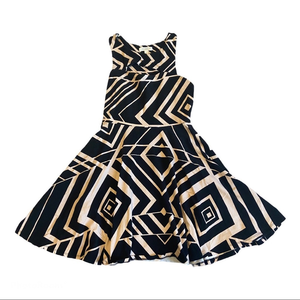A-Line Geometric Patterned Dress